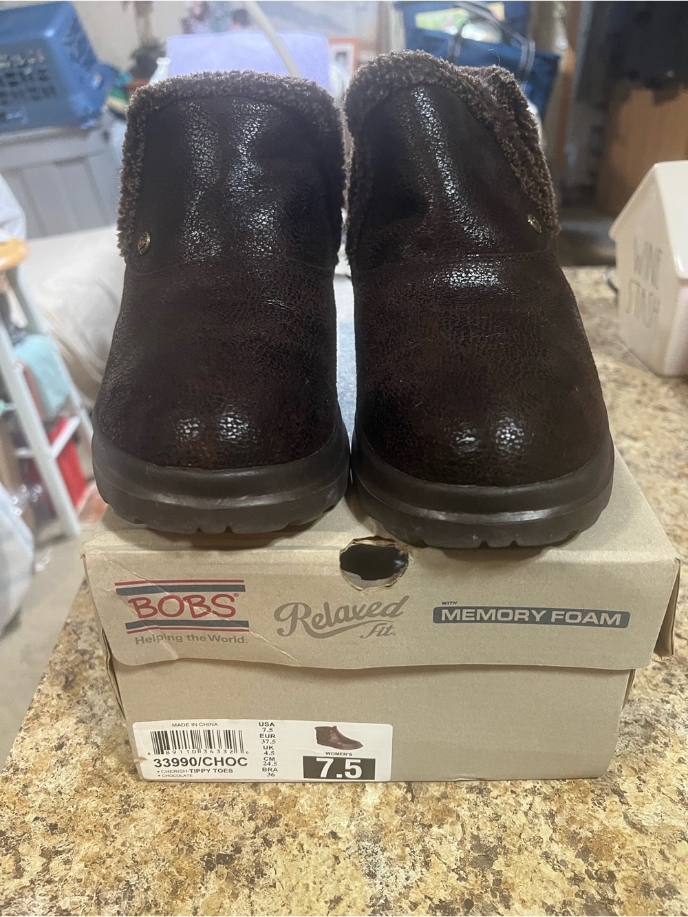 Skechers Women's Brown Faux-Fur Lined Boots